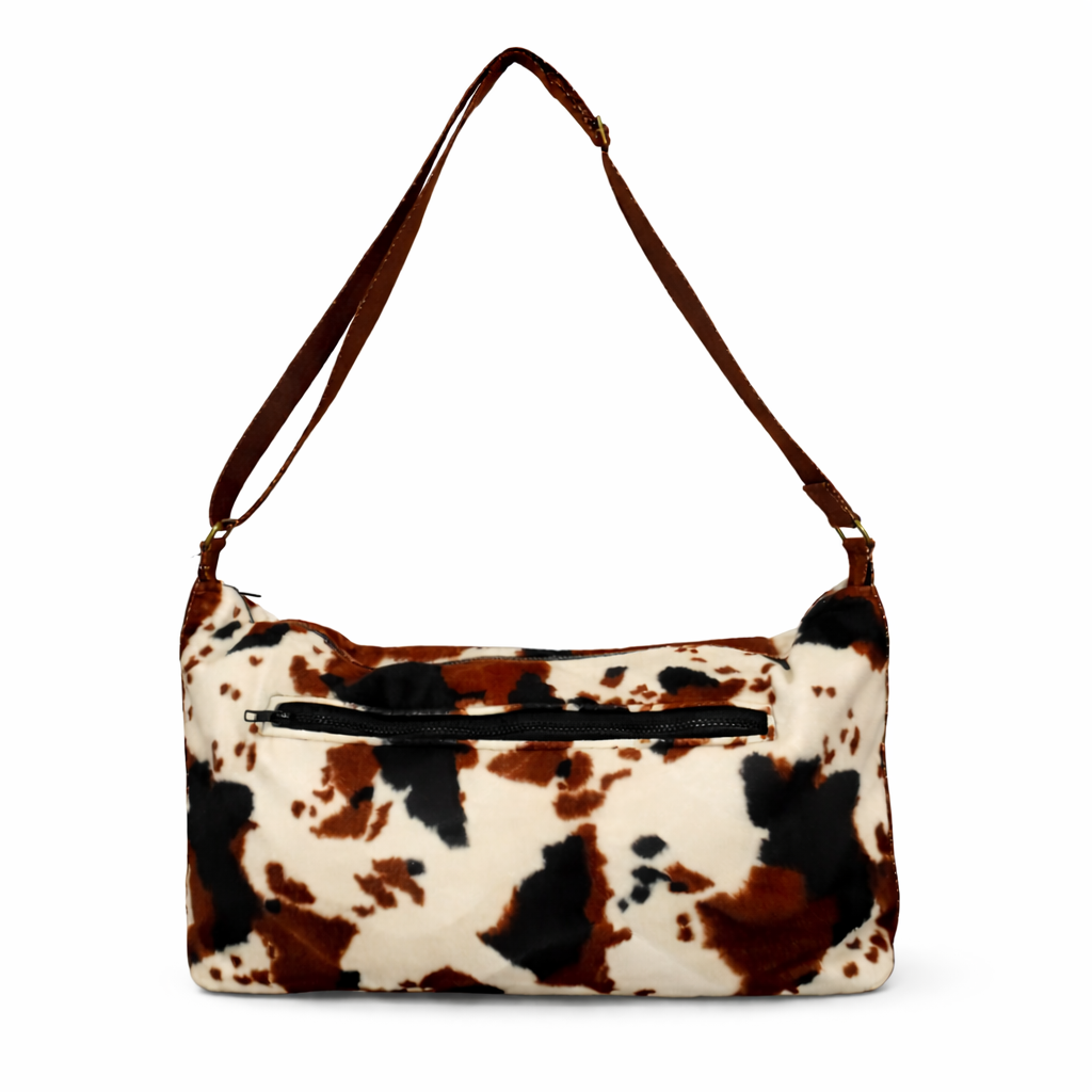 Sac bandoulière Arty - Imitation Peau de vache