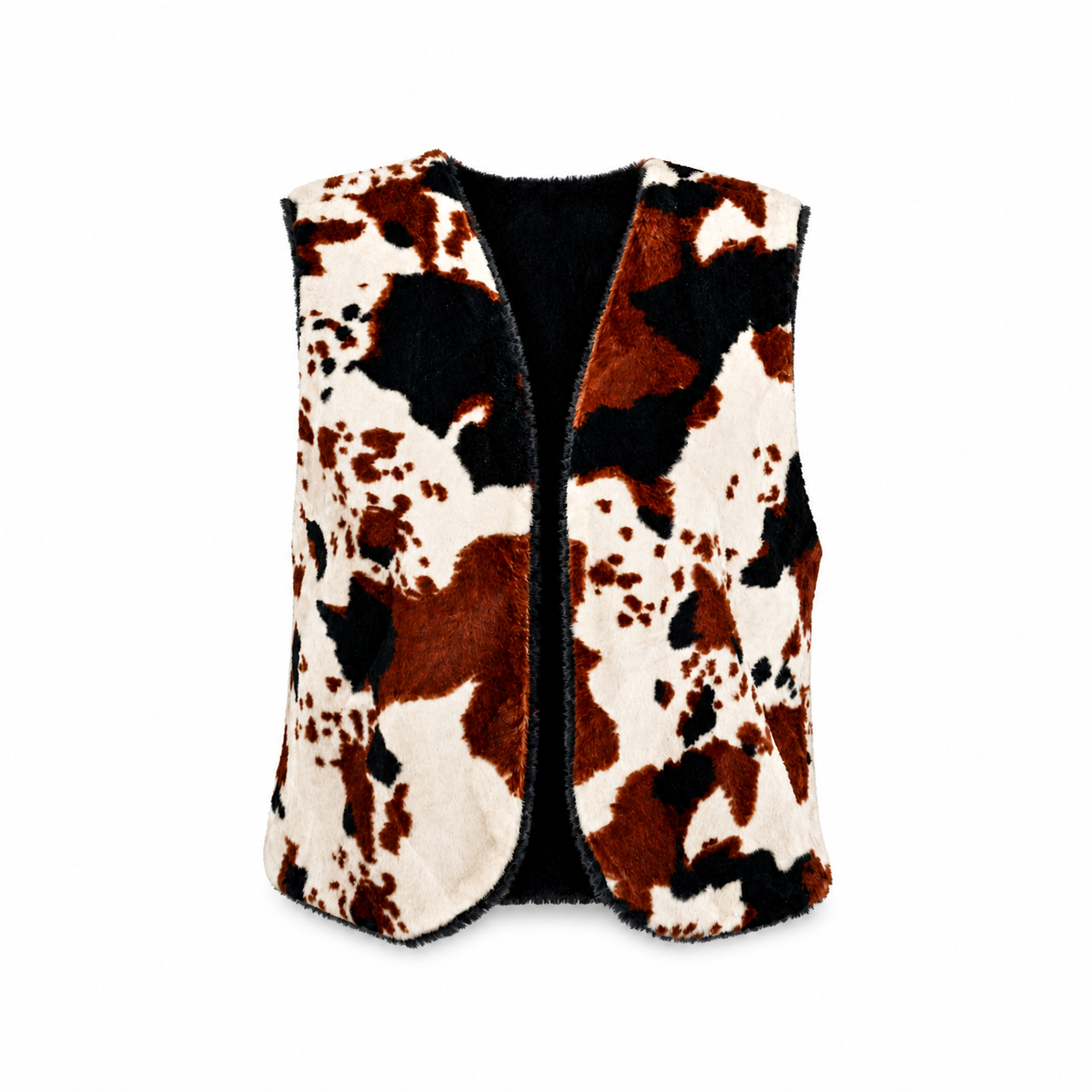 Gilet réversible : peau de vache