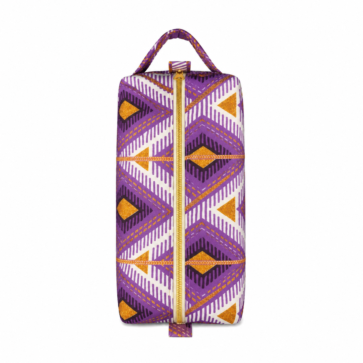 Trousse en wax - Mauve doré