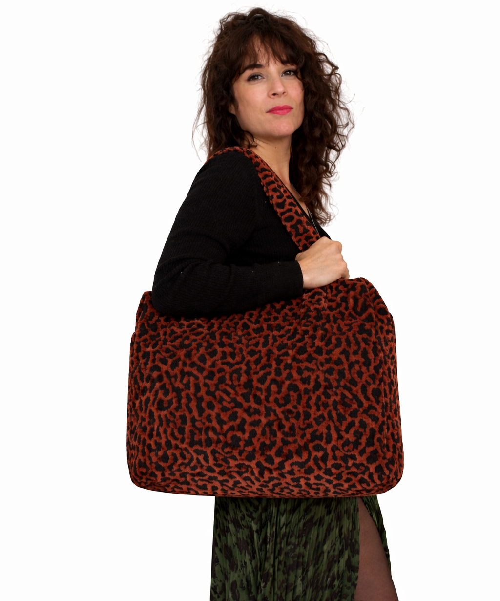 Sac cabas fauve