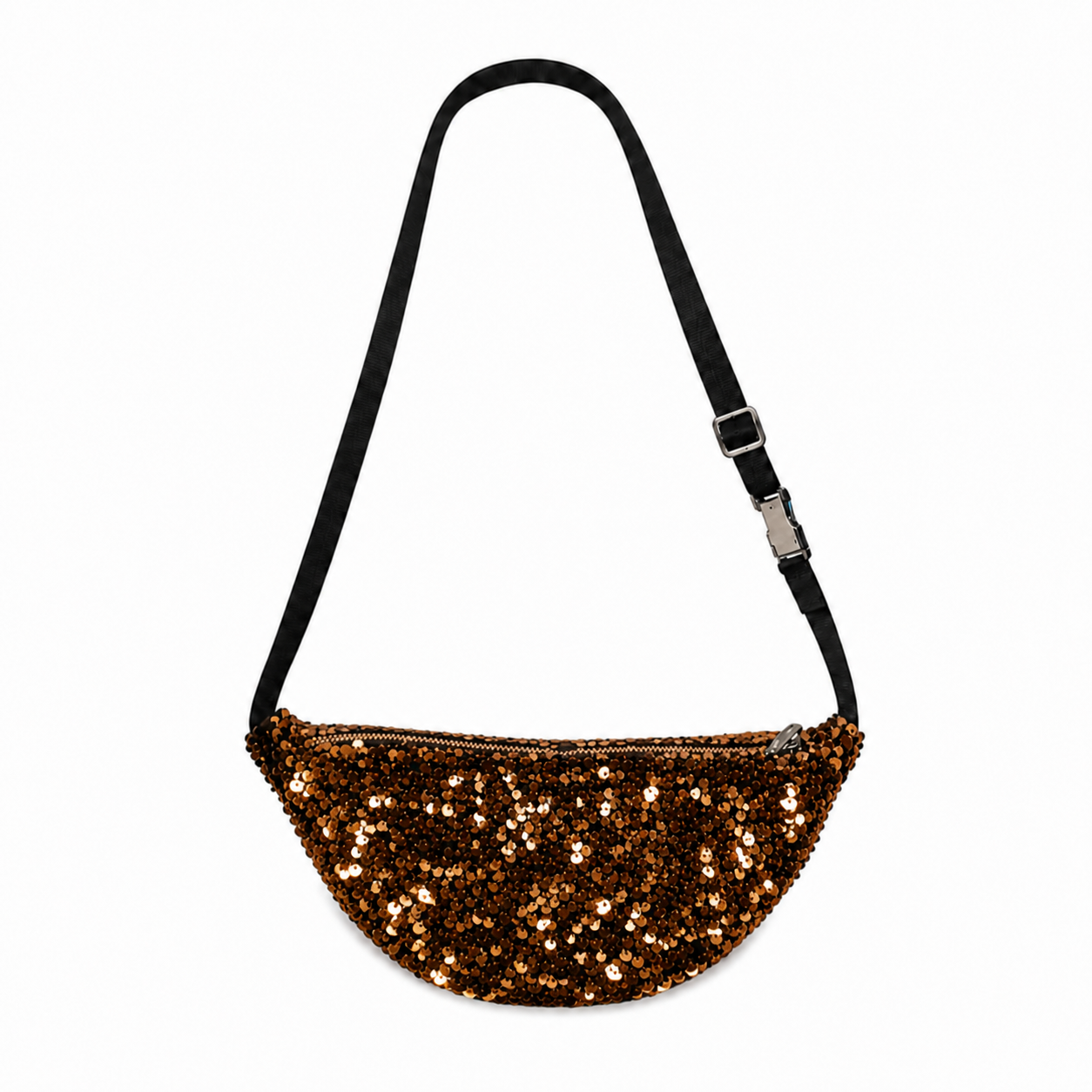 Sac bandoulière Bany - Sequins cuivrés
