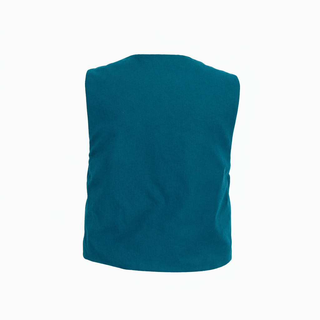 Gilet réversible : Calavera et sergé
