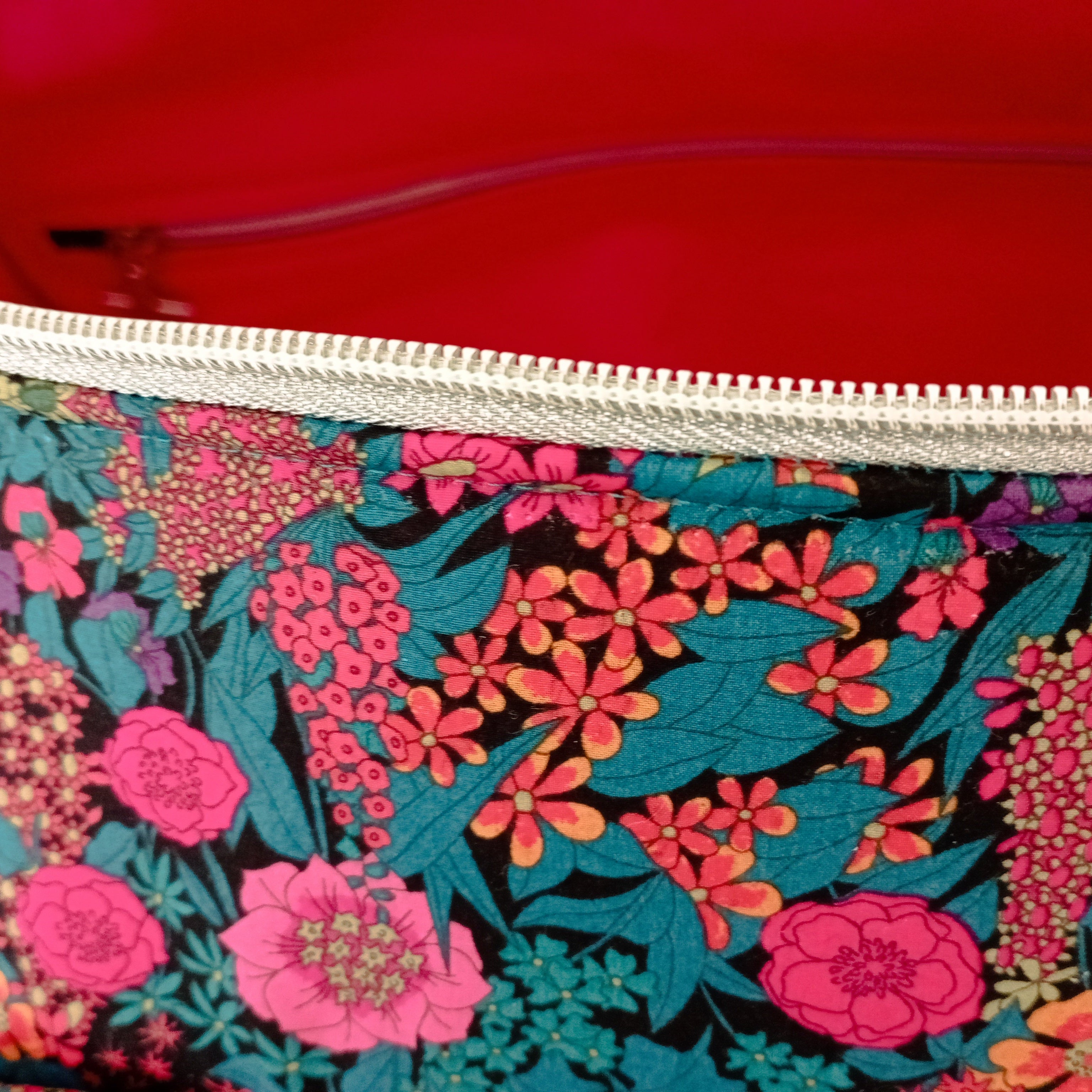 Sac week-end en velours et liberty